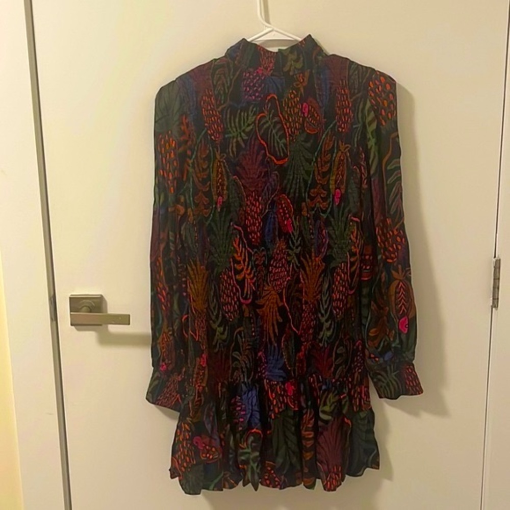 Farm Rio High Neck Long Sleeve Dress - Picture 4 of 6